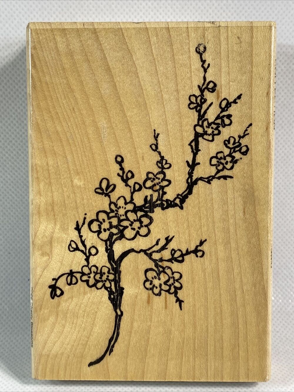 Stampendous Cherry Blossoms The Chintz Collection Wood Rubber Stamp New
